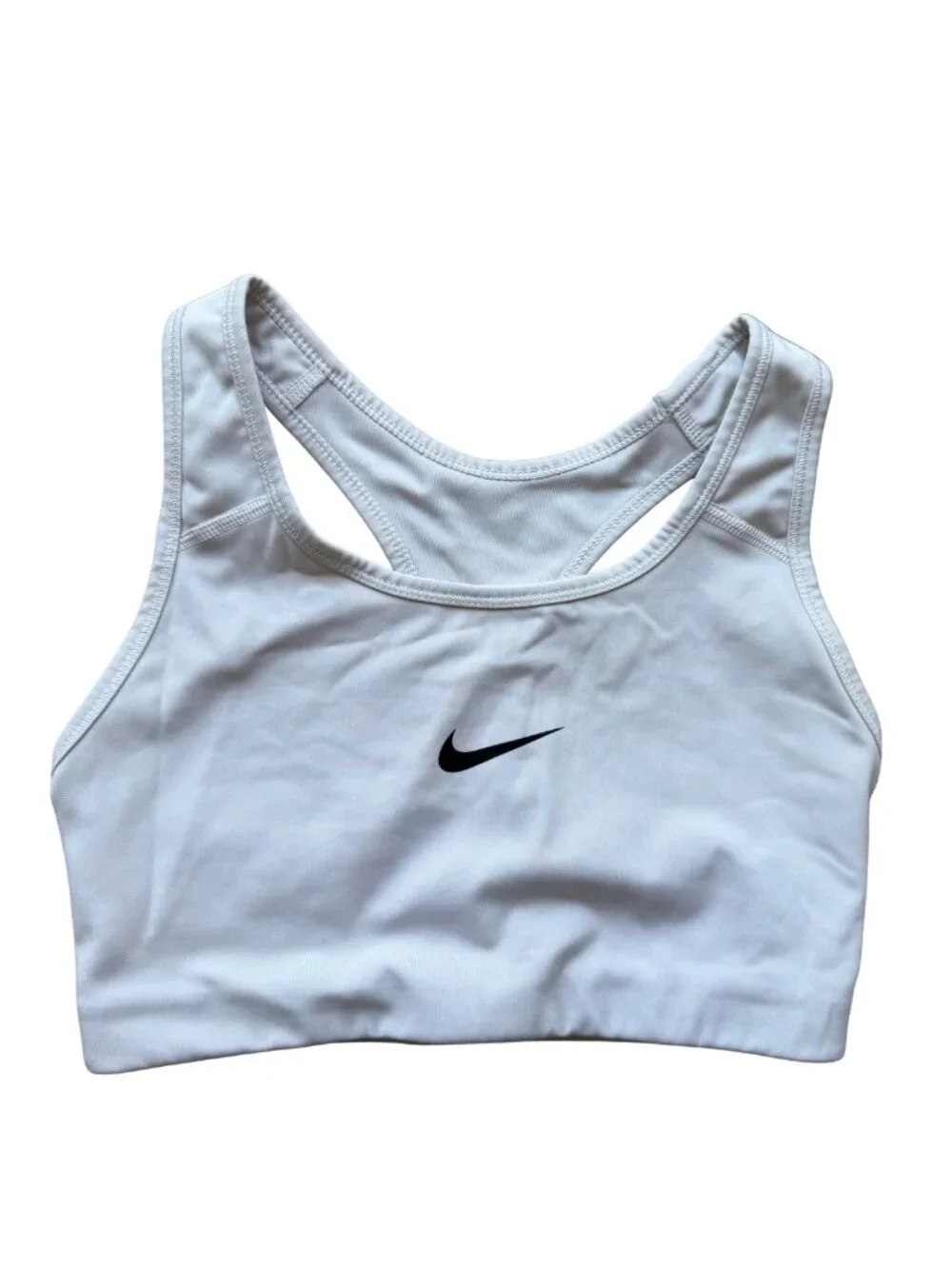 Nike Dri-FIT Running Workout Set Sports Bra + Shorts Black White – S/M